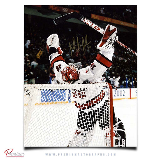 Martin Brodeur Team Canda&nbsp; Autographed 8x10 Photograph Gold Medal Celebration.