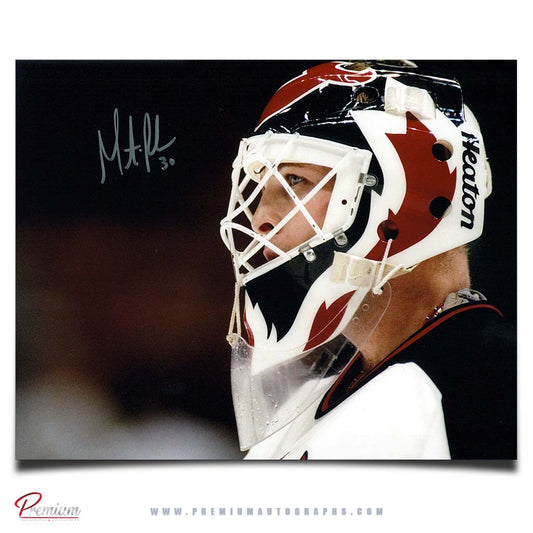 Martin Brodeur New Jersey Devils Autographed 8x10 Photograph Close Up Away