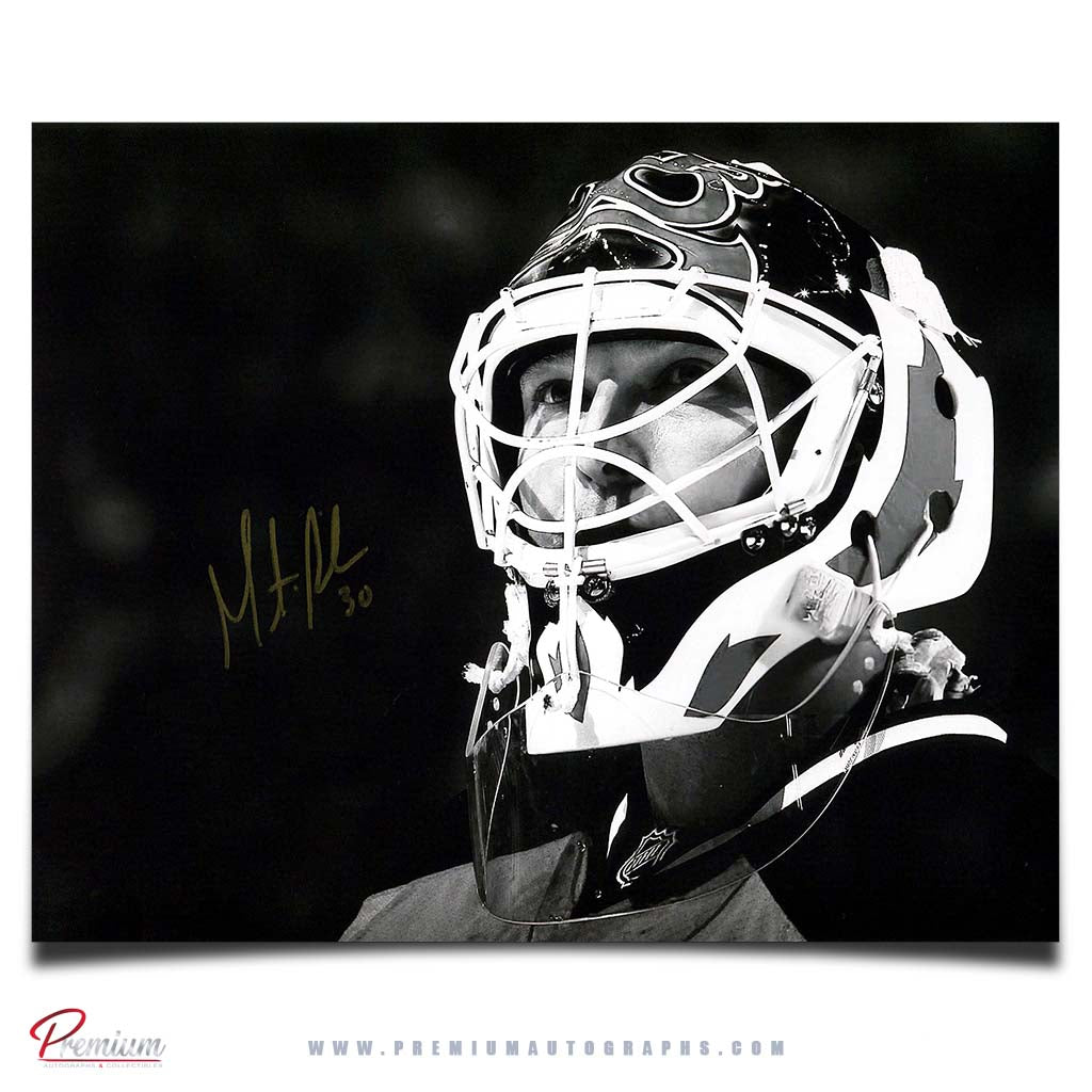 Martin Brodeur New Jersey Devils Autographed 8x10 Photograph Close Up b/w