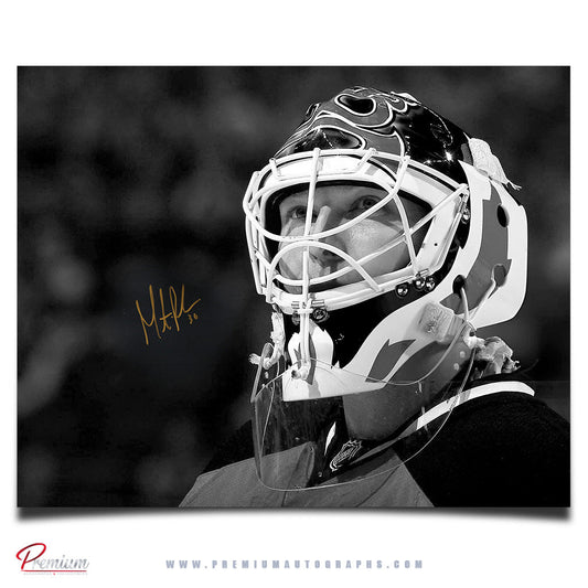 Martin Brodeur New Jersey Devils Autographed 16x20 Close Up Away B/W