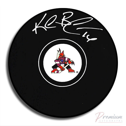 Kelly Buchburger Phoenix Coyotes Signed Puck