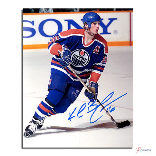 Kelly Buchberger Edmonton Oilers Signed 8x10 Photograph Defensive Zone