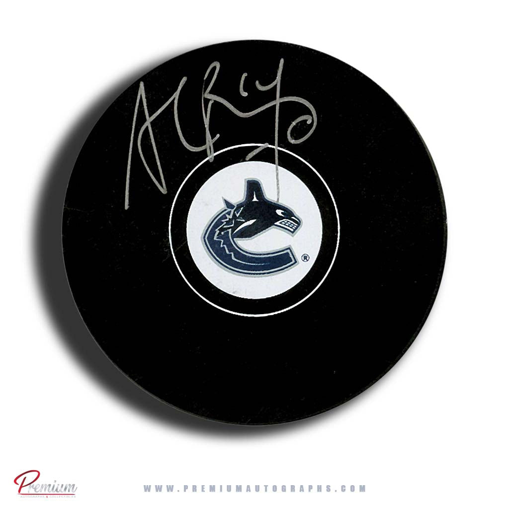 Alex Burrows Vancouver Canucks Autographed Puck