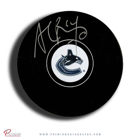 Alex Burrows Vancouver Canucks Autographed Puck