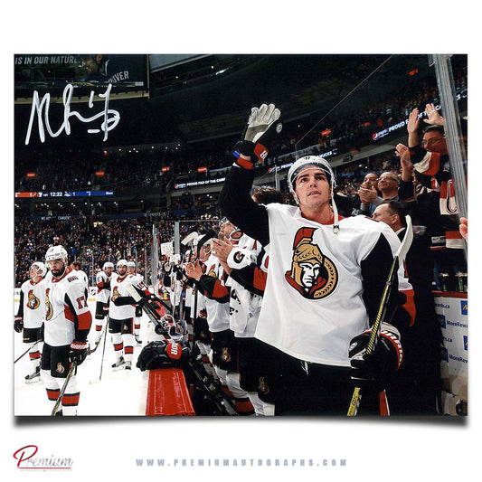 Alex Burrows Ottawa Senators Autographed 8x10 Photograph Crowd Salute