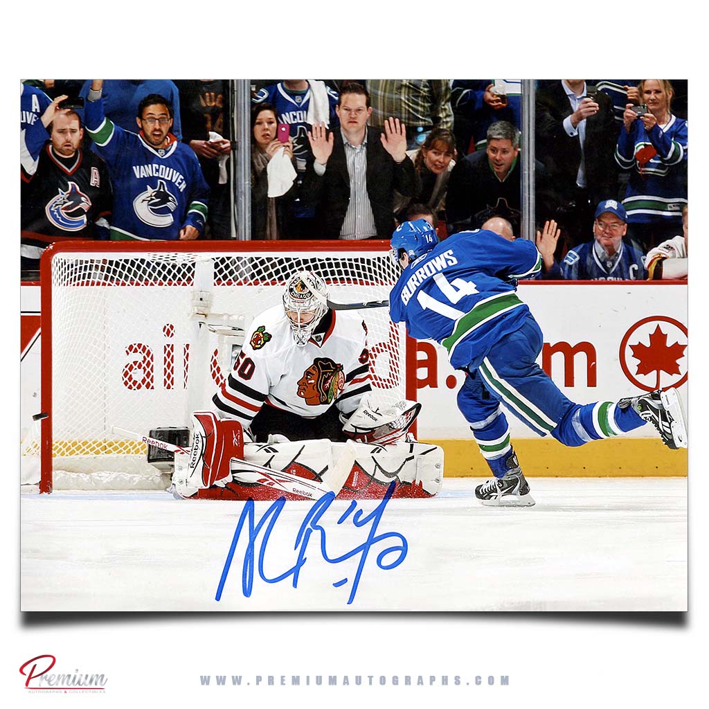 Alex Burrows Vancouver Canucks Autographed 8x10 Photograph Penalty Shot