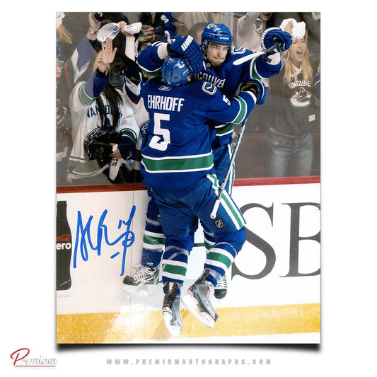 Alex Burrows St. Louis Blues Autographed 8x10 Goal Celebration