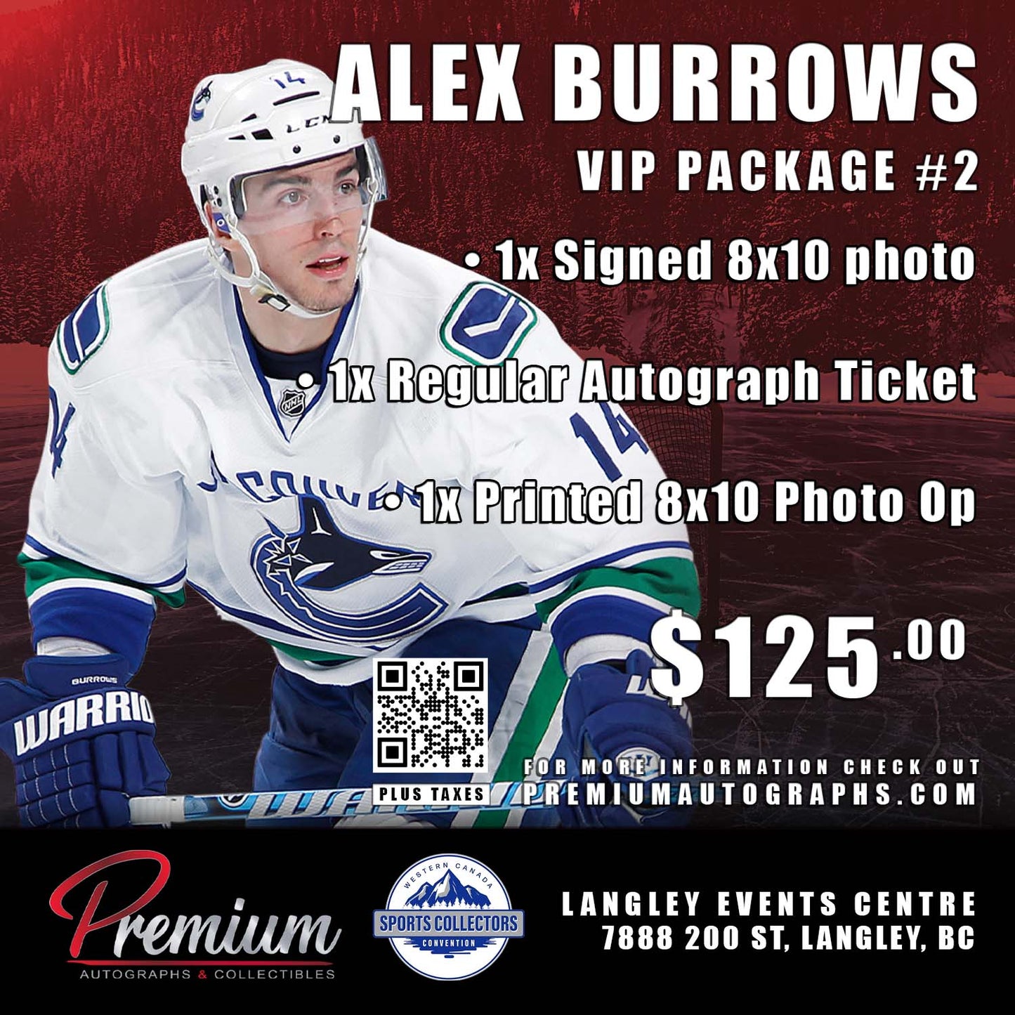 Alex Burrows VIP Package #2