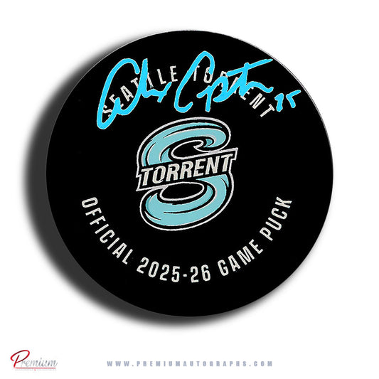 Alex Carpenter Seattle Torrent PWHL Autographed Official 2025-26 Game puck