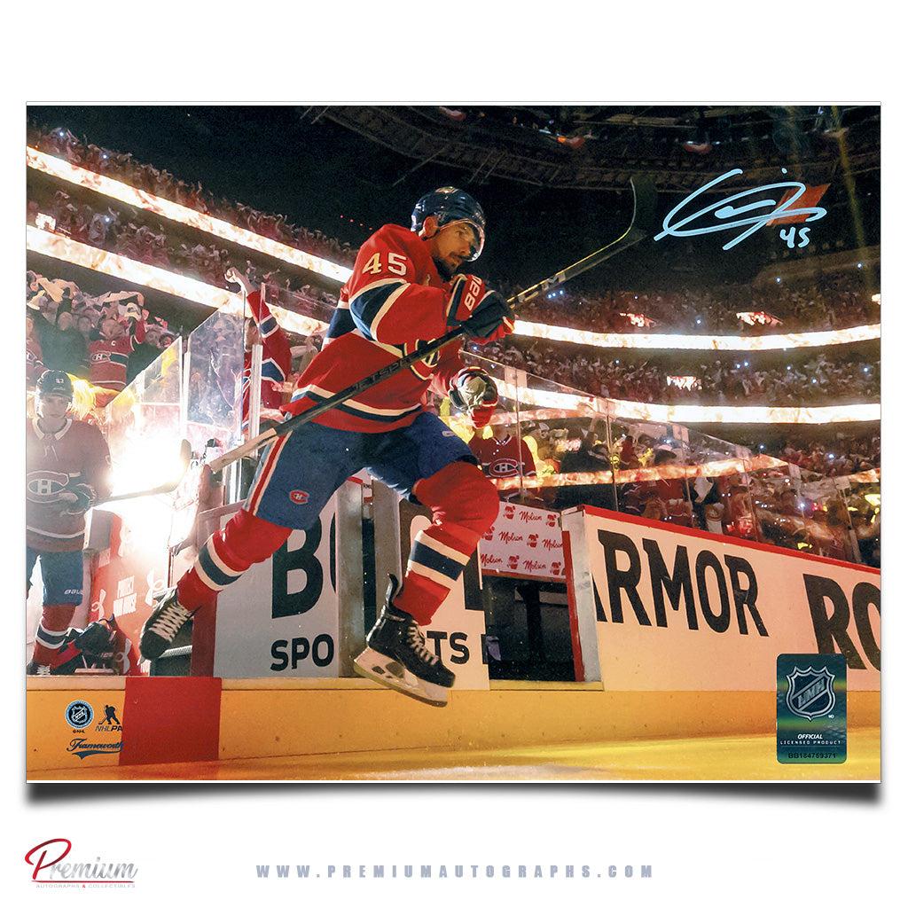 Alexandre Carrier Montreal Canadiens Signed 8x10 Photograph Pregame Entrance