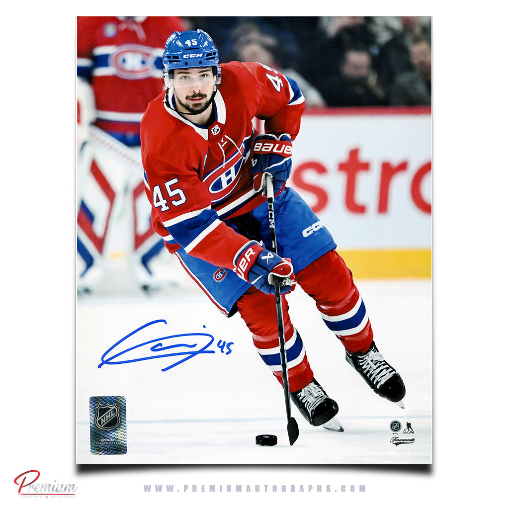 Alexandre Carrier Montreal Canadiens Signed 8x10 Photograph On the the Attack