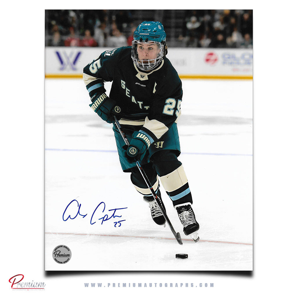 Alex Carpenter Seattle Torrent PWHL Autographed 8x10 Photograph With the Puck