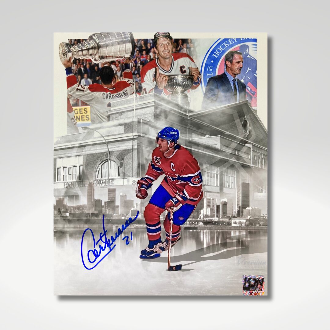 Guy Carbonneau Montreal Canadiens Signed 8x10 Photograph Collage