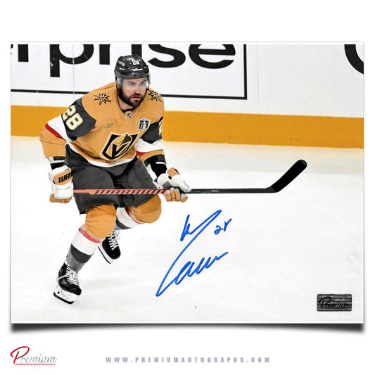 William Carrier Las Vagas Golden Knights Autographed 8x10 Photograph Skating