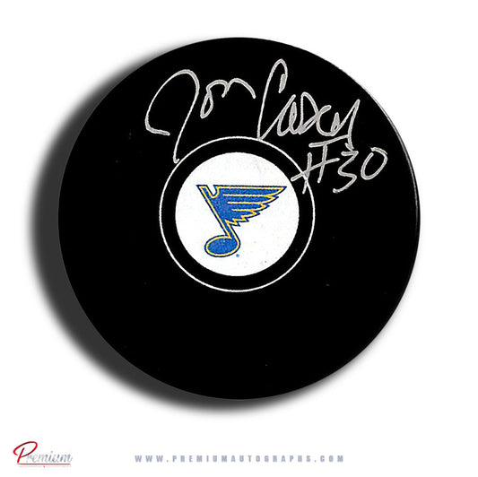 Jon Casey St. Louis Blues Autographed Puck