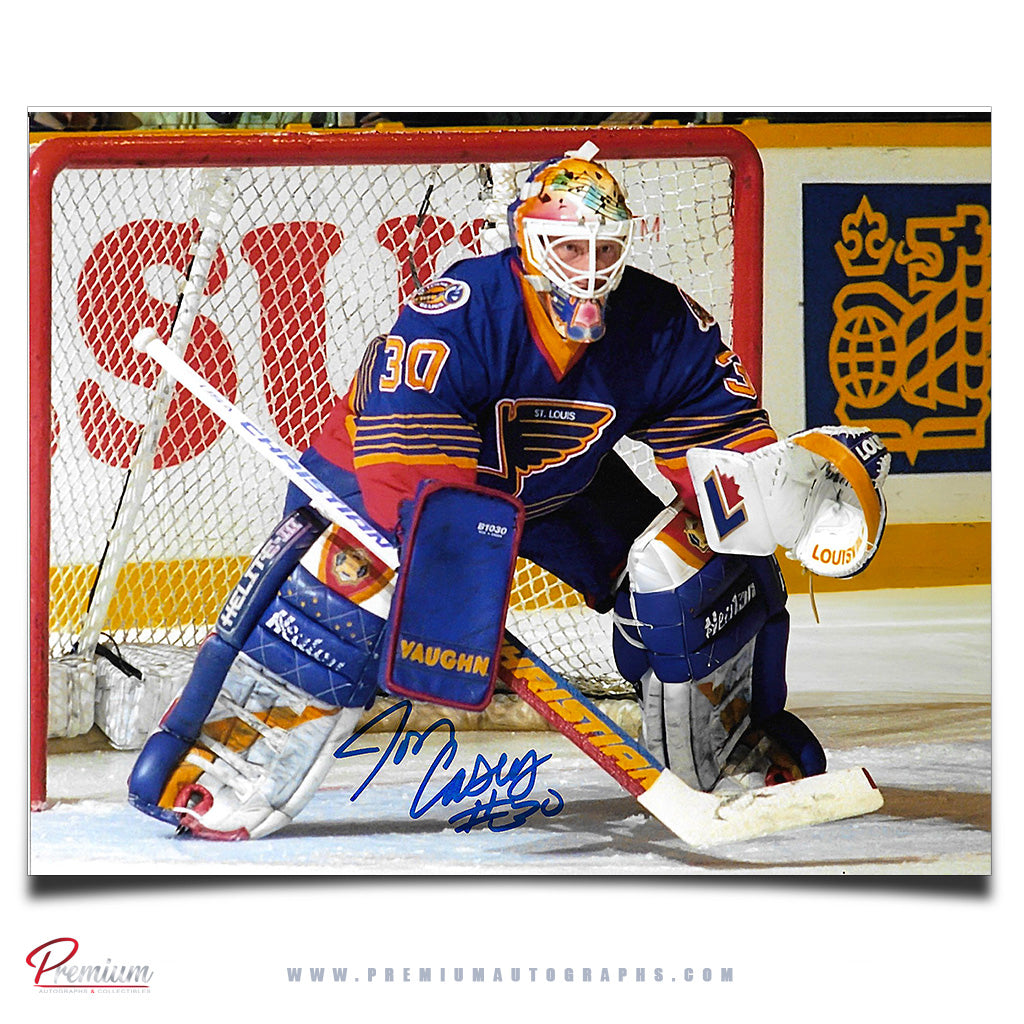 Jon Casey St. Louis Blues Autographed 8x10 Photograph Focused