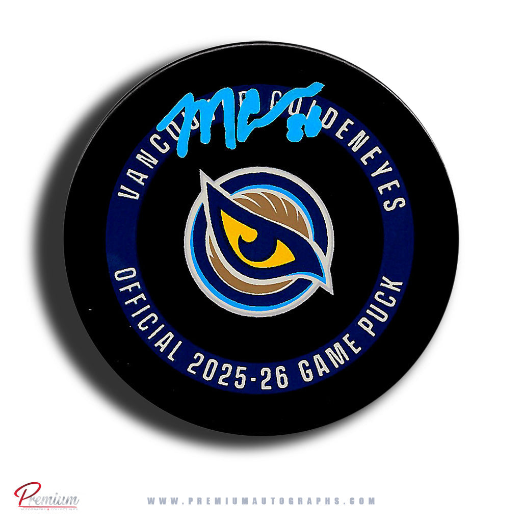 Michela Cava Vancouver Goldeneyes PWHL Autographed Official 2025-26 Game puck