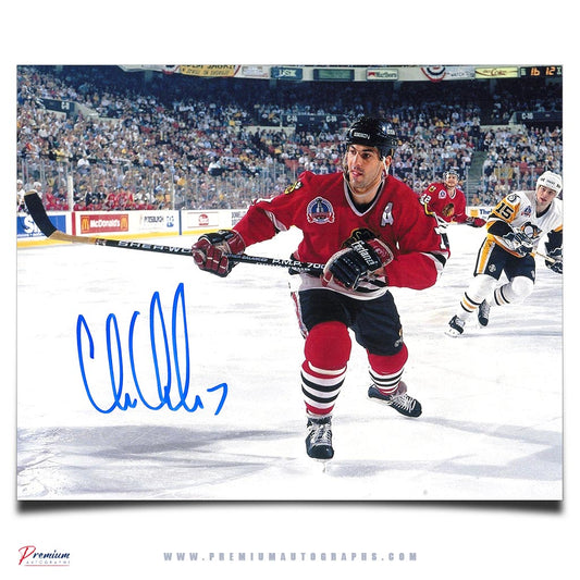 Chris Chelios Chicago Blackhawks Signed 8x10 Photograph Playoffs