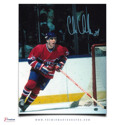 Chris Chelios Montreal Canadiens Signed 8x10 Photograph Around the Net