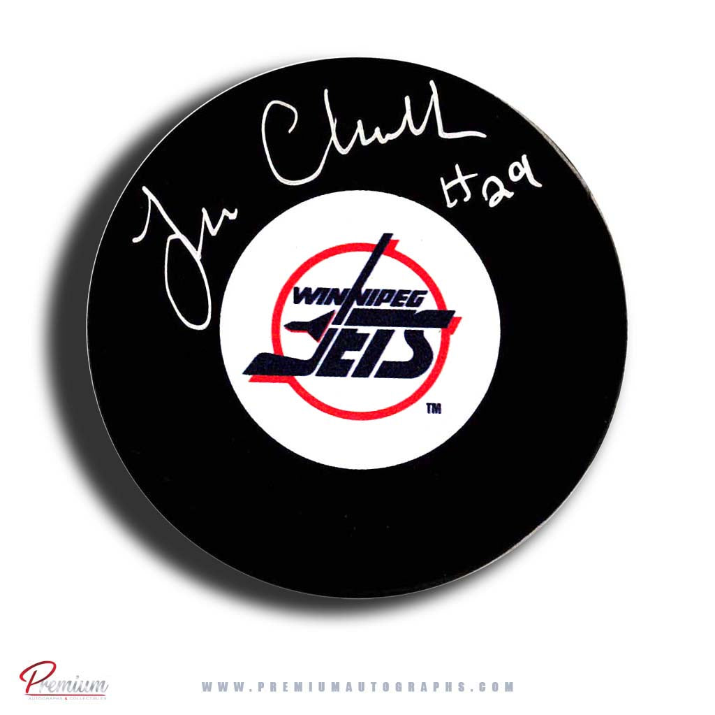 Tim Cheveldae Winnipeg Jets Signed Puck