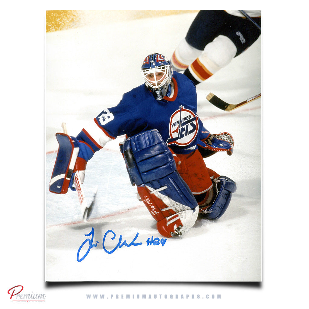 Tim Cheveldae Winnipeg Jets Autographed 8x10 Save