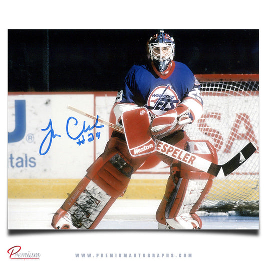 Tim Cheveldae Winnipeg Jets Autographed 8x10 Top of Crease