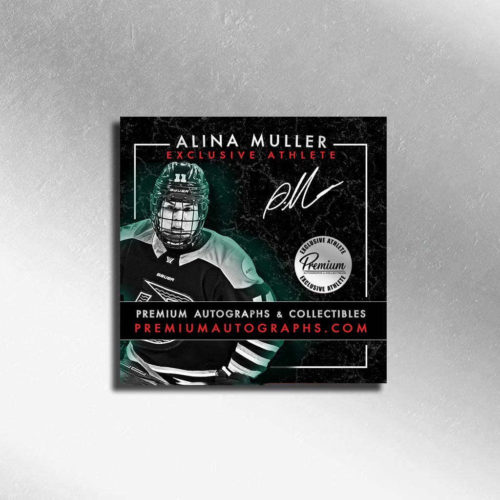 Alina Muller Boston Fleet PWHL Autographed 8x10 Photograph On the Attack 1 Second Later