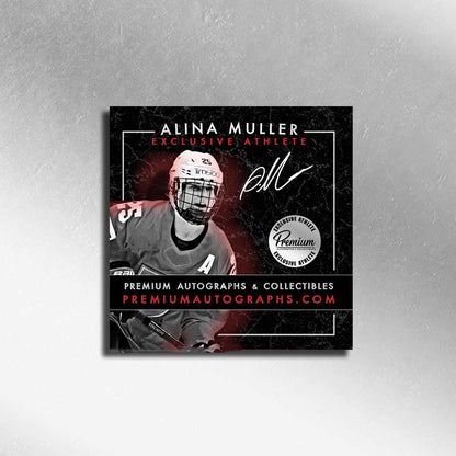 Alina Muller Boston Fleet Autographed 2024-25 Upper Deck PWHL Hockey Card #30 Ltd /25 Nicknames  edn. w/ "Liners" Inscription