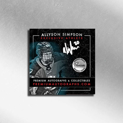 Allyson Simpson New York Sirens PWHL Autographed 8x10 Photograph Puck Along the Boards