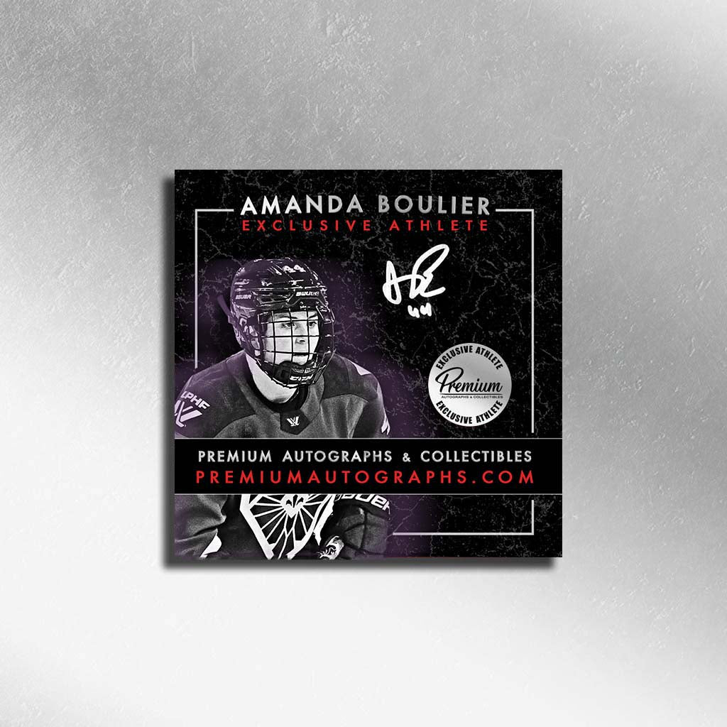 Amanda Boulier Montreal Victoire PWHL Autographed 8x10 Photograph Focused