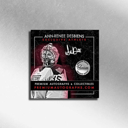 Emerance Mashemeyer & Ann-Renne Desbiens  PWHL Dual Autographed (Front & Back) 23-25 Upper Deck  Tim Hortons Hockey Card #RR-7 Rink Rivals insert