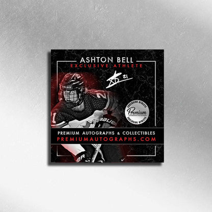 Ashton Bell Team Canada Autographed 8x10 Photograph Celebration