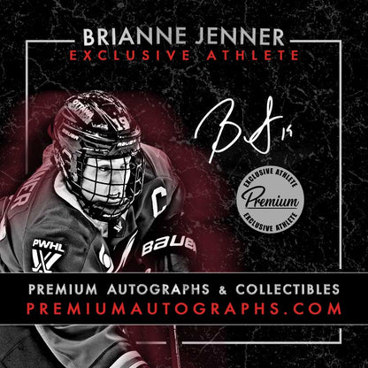Brianne Jenner Team Canada Autographed 8x10 Photograph Focused