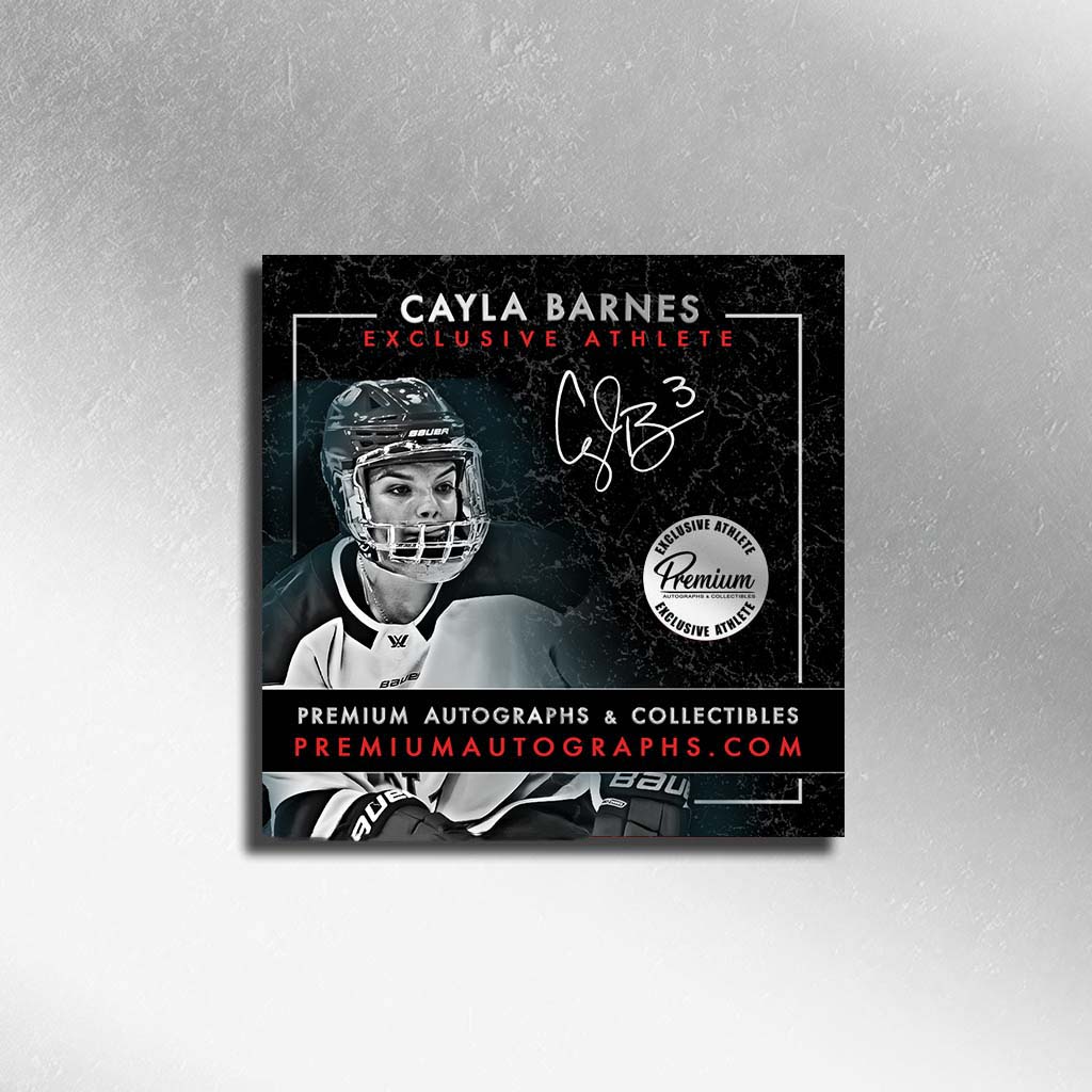 Cayla Barnes Seattle Torrents PWHL Autographed 8x10 Photograph Focused