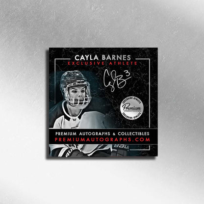 Cayla Barnes Seattle Torrents PWHL Autographed 8x10 Photograph Focused