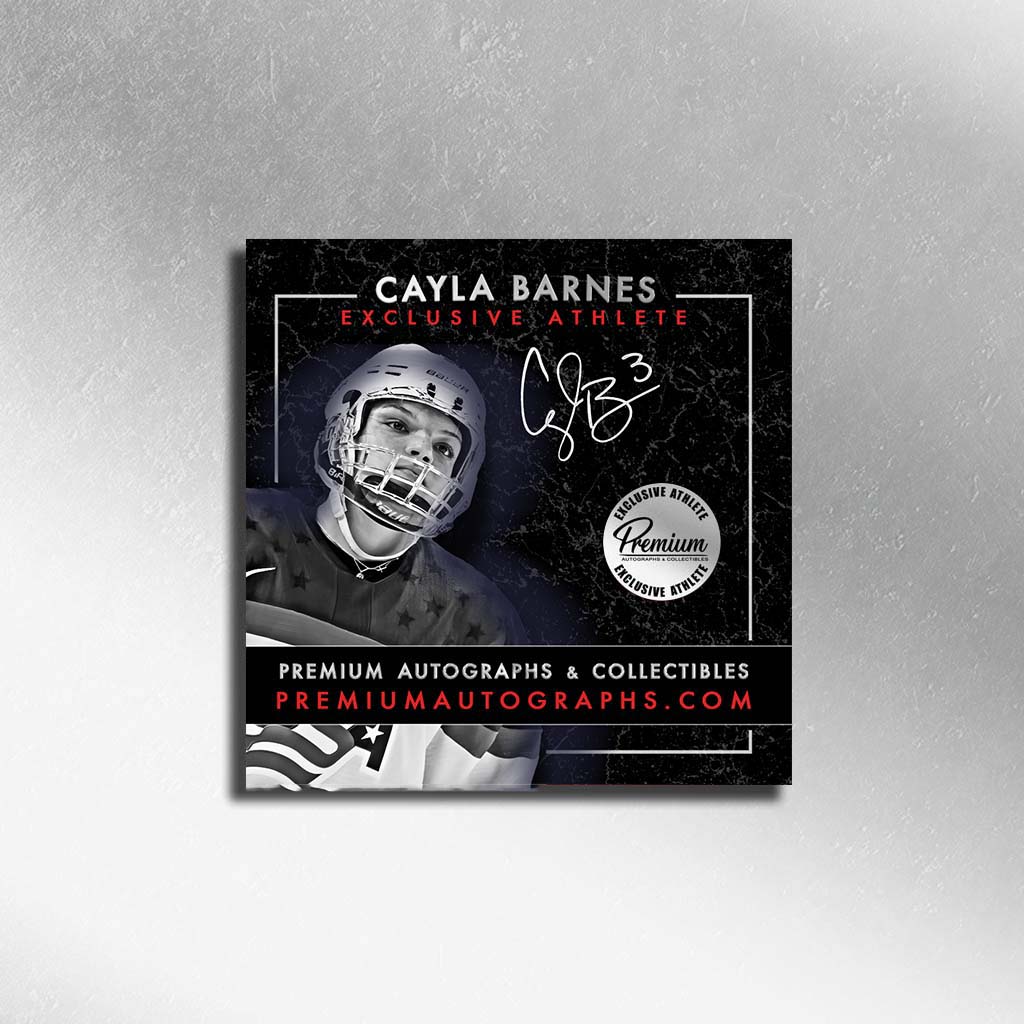 Cayla Barnes Team USA Autographed Puck