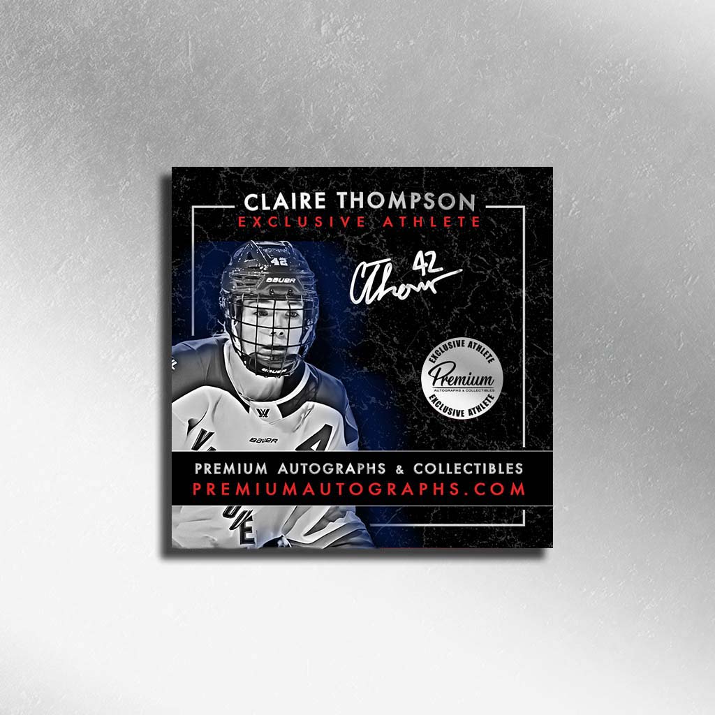 Claire Thompson Vancouver Goldeneyes PWHL Autographed 8x10 Photograph On the Attack