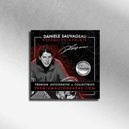 Daniele Sauvageau Montreal Victoire Autographed Puck with 2026 WALTER CUP Inscription (PreOrder)