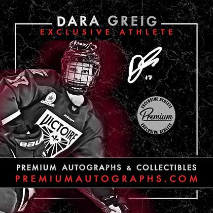 Dara Greig Montreal Victoire Autographed Puck