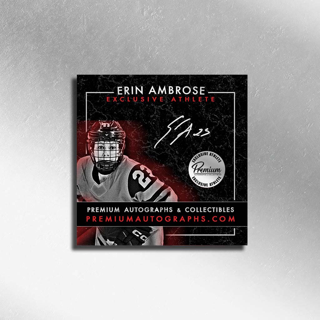 Erin Ambrose Olympic Team Canada Autographed Bauer RED jersey