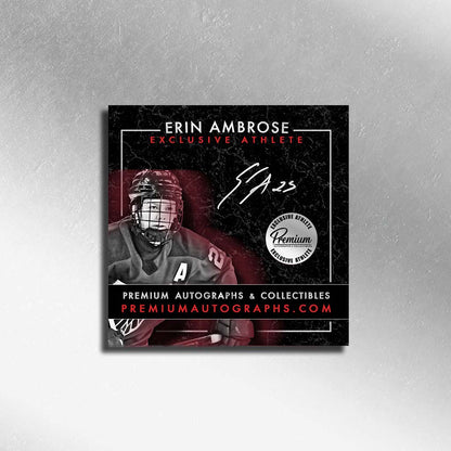 Marie-Philip Poulin, Laura Stacey & Erin Ambrose Montreal Victoire Triple Autographed PWHL Puck