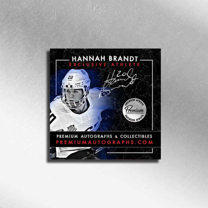 Hannah Brandt Team USA Autographed 8x10 Photograph Puck Along the Boards
