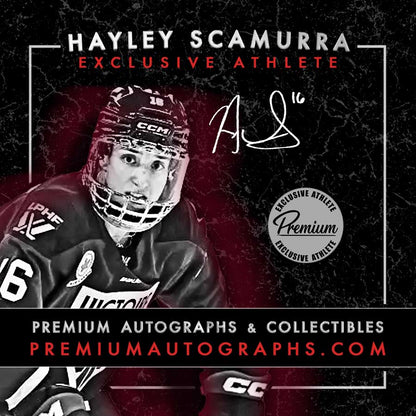 Hayley Scamurra Montreal Victoire Autographed PWHL 8x10 Photograph Skating