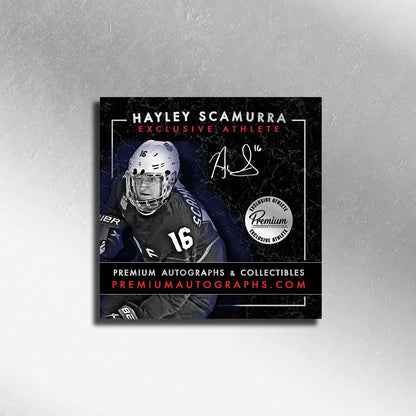 Hayley Scamurra Team USA Autographed Olympic Puck w/ 2026 Gold Inscription