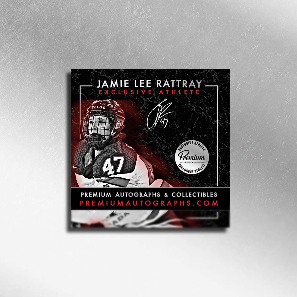 Jamie Lee Rattray Team Canada Autographed 8x10 Photograph Win Celebration