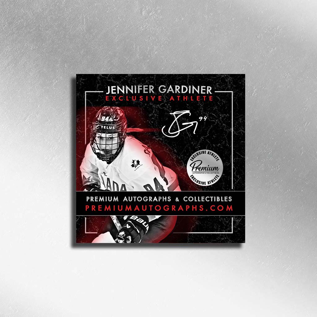 Jenn Gardiner Olympic Team Canada Autographed Bauer RED jersey