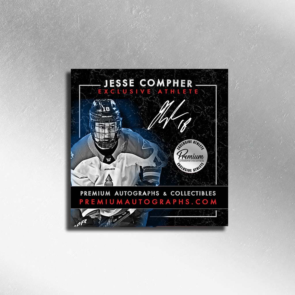 Jesse Compher Toronto Sceptres  PWHL Autographed 8x10 Photograph Close Up