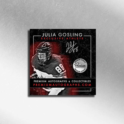 Julia Gosling Olympic Team Canada Autographed Bauer RED jersey