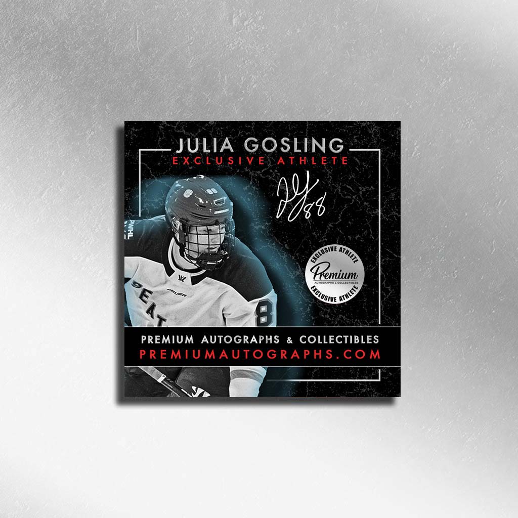 Julia Gosling Seattle Torrents PWHL Autographed 8x10 Photograph With the Puck