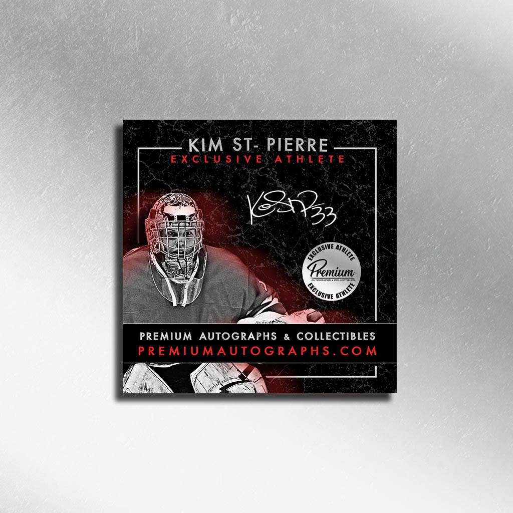 Kim St. Pierre Special Edition #'d /33 Team Canada Signed Print w/HOF 2020 & 3x Gold  Inscriptions